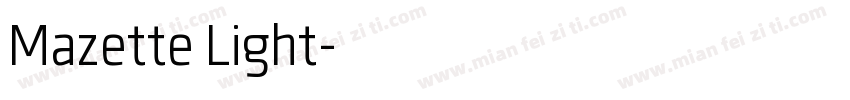 Mazette Light字体转换